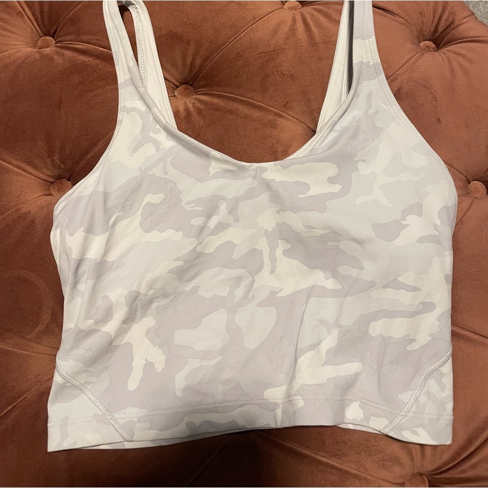 Lululemon white camo align tank